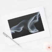 Black Smoke Rechthoekige Sticker (Envelop)