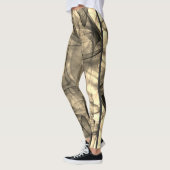 Black Smoked Shadows Spooky Cool Modern Halloween Leggings (Links)