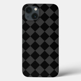 Black & Smoky Black Diamonds – Elegant & Tijdloos Case-Mate iPhone Case