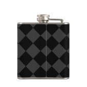 Black & Smoky Black Diamonds – Elegant & Tijdloos Heupfles (Achterkant)