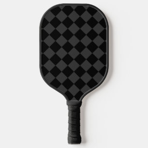 Black & Smoky Black Diamonds – Elegant & Tijdloos Pickleball Paddle