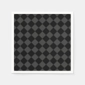 Black & Smoky Black Diamonds – Elegant & Tijdloos Servet (Voorkant)