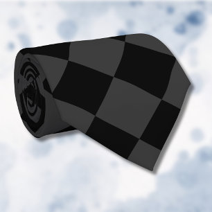 Black & Smoky Black Diamonds – Elegant & Tijdloos Stropdas