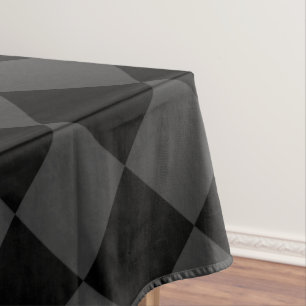 Black & Smoky Black Diamonds – Elegant & Tijdloos Tafelkleed