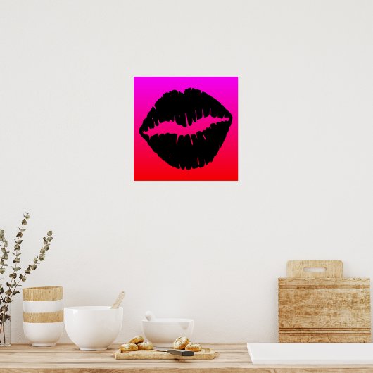 Black Smooch Poster (Keuken)