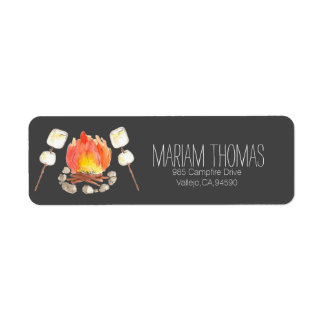 Black smores camping retour adres label
