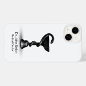 Black Snake Bowl Hygieia White Caduceus Medical Case-Mate iPhone Case (Achterkant (horizontaal))