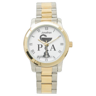 Black Snake Bowl Medical Physician Assistant Horloge