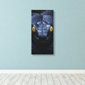 Black Snake Canvas Afdruk (Insitu (Houten vloer))