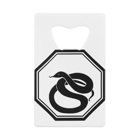 Black Snake Creditkaart Flessenopener (Voorkant)