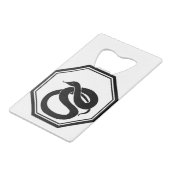 Black Snake Creditkaart Flessenopener (Achterkant Gekanteld)