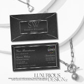 Black Snake Silver Decor met monogram en Logo Visitekaartje