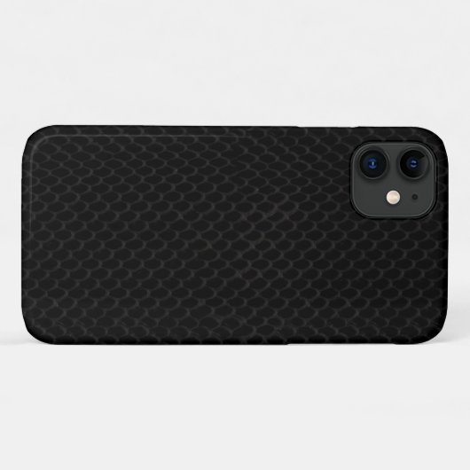 Black Snakeskin-patroon Case-Mate iPhone Case (Achterkant (horizontaal))