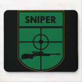 Black Sniper Patch Muismat (Voorkant)