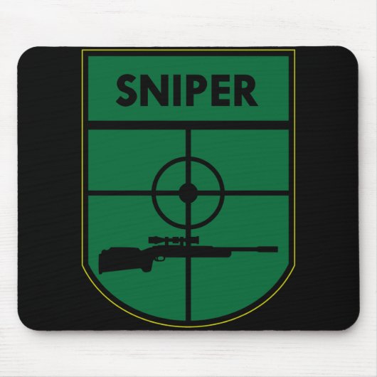 Black Sniper Patch Muismat (Voorkant)