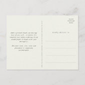 Black Snowberry + Eucalyptus bruiloft dank u foto Briefkaart (Achterkant)