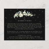 Black Snowberry+Eucalyptus Stem Wedding Routebesch Informatiekaartje (Voorkant)