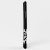 Black Snowflake iPhone Case (Achterkant/rechts)