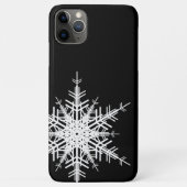 Black Snowflake iPhone Case (Achterkant)