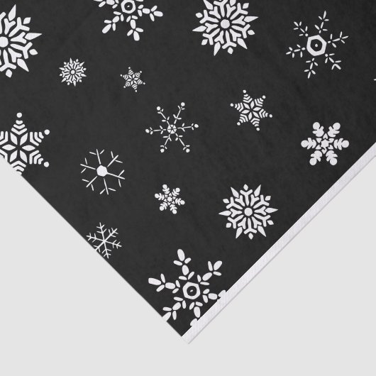Black Snowflake Tissuepapier (Detail)