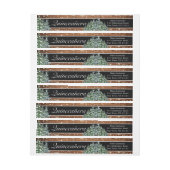 Black Snowy Wood & Forest Quinceañera Verjaardag (Vel)