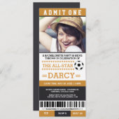 Black Soccer Bachelorette Party Uitnodigingen (Voorkant / Achterkant)