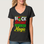 Black Social Worker Magic Black History Month Prou T-shirt (Voorkant)