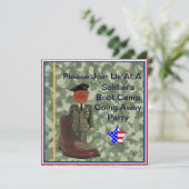 Black Soldier Boot Camp gaat weg Kaart (Staand voorkant)