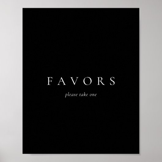 Black Solid Simple Minimalist Wedstrijders Poster (Voorkant)