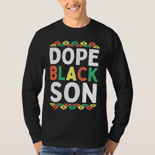 Black Son African American Black History Month Pri T-shirt (Voorkant)
