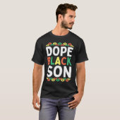 Black Son African American Black History Month Pri T-shirt (Voorkant volledig)