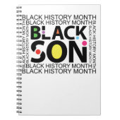 Black Son Black History maand Notitieboek (Voorkant)