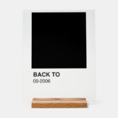 Black Song Album - Heldere achtergrond Acryl Bord (Voorkant)