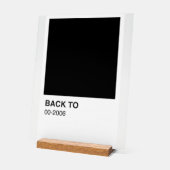 Black Song Album - Witte achtergrond Acryl Bord (Hoek)