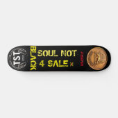 BLACK SOUL NOT 4 SALE Skateboard Deck (Horizontaal)