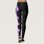 Black South Dakota State Pasque Flower Leggings (Achterkant)