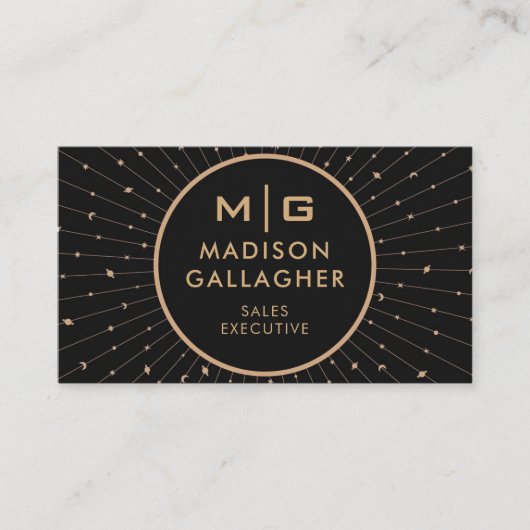  Black Space Cosmos Professional Visitekaartje (Voorkant)