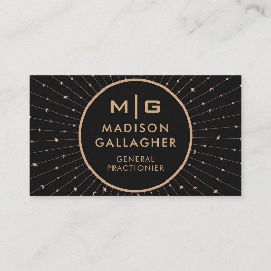  Black Space Cosmos Professional Visitekaartje (Voorkant)