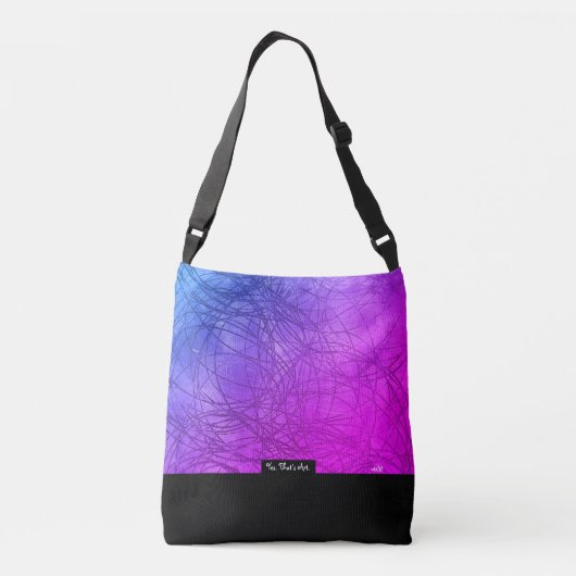 Black&Space:  Crossbody Tas (Achterkant)