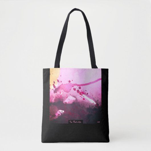 Black&Space: Tragetasche Tote Bag (Voorkant)