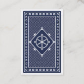 Black Spade Ace Poker Visitekaartje (Achterkant)