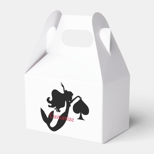 Black Spade Mermaid Silhouette Thunder_Cove Bedankdoosjes (Voorkant Zijde)