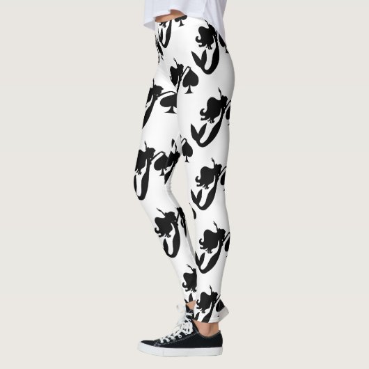 Black Spade Mermaid Silhouette Thunder_Cove Leggings (Links)