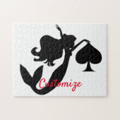 Black Spade Mermaid Silhouette Thunder_Cove Legpuzzel (Horizontaal)