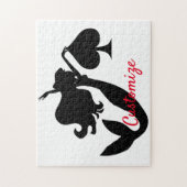Black Spade Mermaid Silhouette Thunder_Cove Legpuzzel (Verticaal)