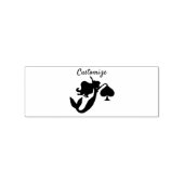 Black Spade Mermaid Silhouette Thunder_Cove Rubberstempel (Afrduk)