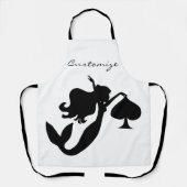 Black Spade Mermaid Silhouette Thunder_Cove Schort (Voorkant)