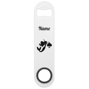 Black Spade Mermaid Silhouette Thunder_Cove Speed Flessenopener
