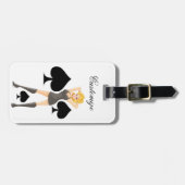 Black Spades Blonde Queen Thunder_Cove Bagagelabel (Voorkant horizontaal)