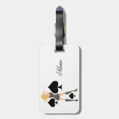 Black Spades Blonde Queen Thunder_Cove Bagagelabel (Achterkant verticaal)